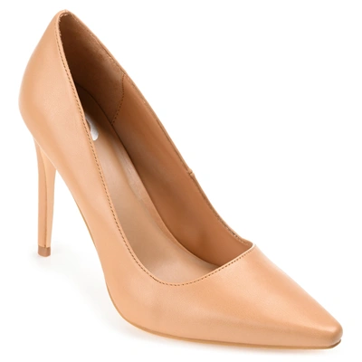 Journee Collection Hadli Pointed Toe Stiletto Pump In Nude