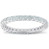 Pompeii3 1ct Diamond Eternity Ring 14k White Gold In White