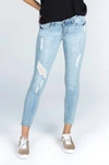ARTICLES OF SOCIETY Cane Mid Rise Jeans in Light Blue