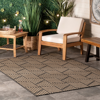 Nuloom Leona Modern Geometric Indoor/outdoor Area Rug In Grey