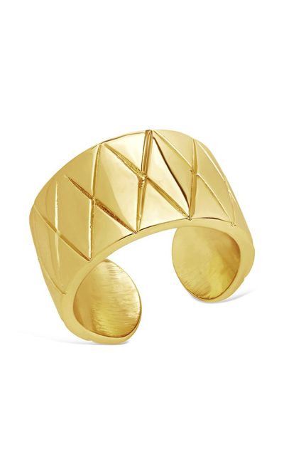 Sterling Forever The Mirage Open Ring In Gold