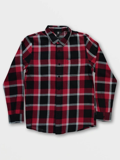 Volcom Curwin Long Sleeve Flannel - Rio Red
