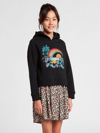 Volcom Big Girls Truly Stokin Hoodie - Black Combo In Multi
