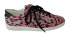 DOLCE & GABBANA Dolce & Gabbana pink Leopard Print Training Leather Flat Women's Sneakers