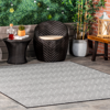 Nuloom Paloma Abstract Geometric Indoor/outdoor Area Rug In Black