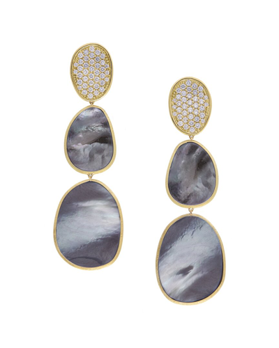 Marco Bicego Lunaria 18k 1.33 Ct. Tw. Diamond Drop Earrings In Gold