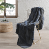 Modern Threads Luxury Farrah Acrylic Fur Bed Sofa Throw In Grey