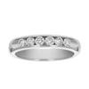 Vir Jewels 1/2 Cttw Si2-i1 14k Gold Machine Set Diamond Wedding Band Channel Set In Silver