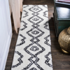 JONATHAN Y Deia Moroccan Style Diamond Shag Area Rug