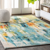 Jonathan Y Contemporary Pop Modern Abstract Waterfall Area Rug In Blue