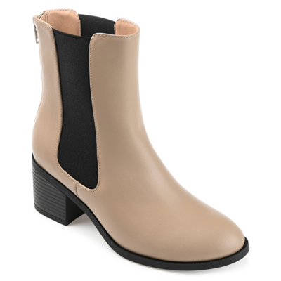 Journee Collection Tayshia Tru Comfort Foam Bootie In Taupe