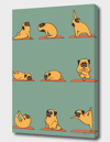 Curioos Pug Yoga In Green