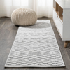 JONATHAN Y Ararat High-Low Pile Moroccan Diamond Modern Indoor/Outdoor Area Rug