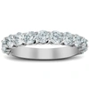 Pompeii3 1 3/8 Ct Diamond Wedding Ring U Prong Womens Anniversary Band 14k White Gold In Silver