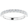 Pompeii3 1/2ct Lab Grown Diamond Stackable Anniversary Wedding Ring 14k White Gold In White