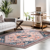 Nuloom Nevaeh Machine Washable Bohemian Medallion Area Rug In Blue