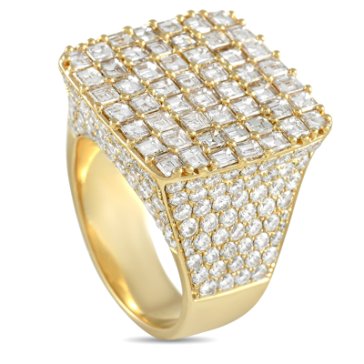 Non Branded Lb Exclusive 14k Yellow Gold 10.49 Ct Diamond Ring
