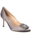 MANOLO BLAHNIK HANGISI 70 SATIN PUMP