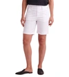 JAG Maddie 8 Inch Mid Rise Pull-On Twill Short in White