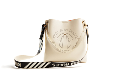 Gunas New York Women's Tabitha Laser Bucket Bag In Cream