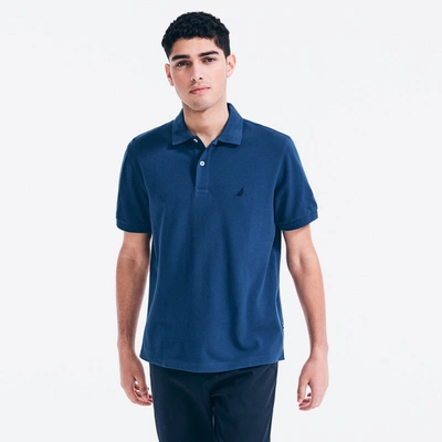 Nautica Mens Classic Fit Deck Polo In Blue