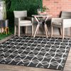 Nuloom Saunders Geometric Indoor/outdoor Area Rug In Grey
