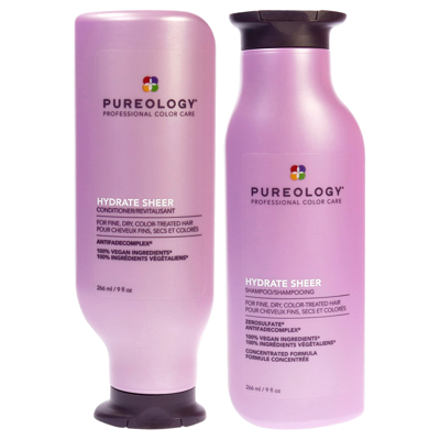 Pureology Hydrate Shampoo And Conditioner Kit By  For Unisex - 2 Pc Kit 9oz Shampoo, 9oz Conditioner In Purple