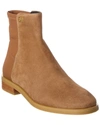 Stuart Weitzman Kye City Suede Bootie In Brown