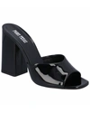 Paris Texas 100mm Patent-finish Sandals In Black