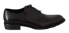 DOLCE & GABBANA Dolce & Gabbana Leather Dress Derby Sangria Men's Shoes