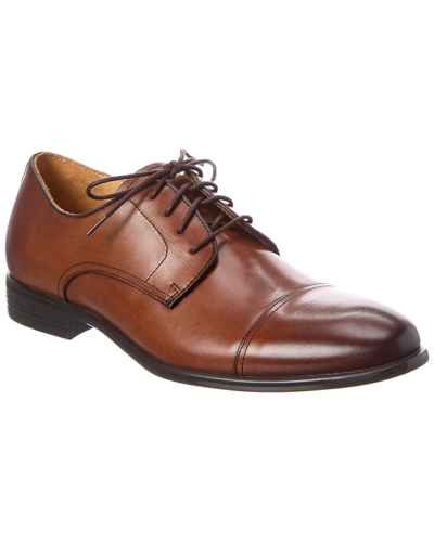 Warfield & Grand Clay Leather Oxford In Brown