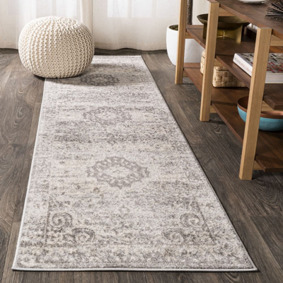 Jonathan Y Scala Ornate Bohemian Medallion Area Rug In Grey