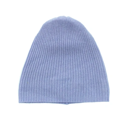 Portolano Ribbed Slouchy Hat In Blue