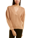 Love Token Francis V-neck Sweater In Beige