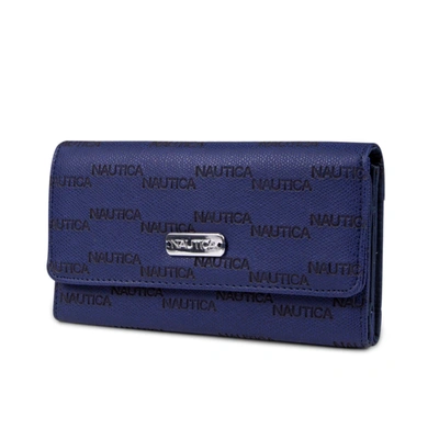 Nautica Money Manager Continental Wallet In Blue