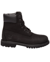 Timberland Womens Black Premium Chunky-sole Leather Boots Eur 41 / 8 Uk In Black