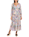 Traffic People Woodstock Maxi Dress In Multi