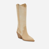 Dolce Vita Navene Boots In Vanilla Nubuck In Multi