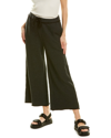Eileen Fisher Cropped Wide-leg Jersey-knit Pant In Grey