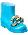 Jw Anderson Rubber Chain Ankle Boots With Chain Detail In Blue