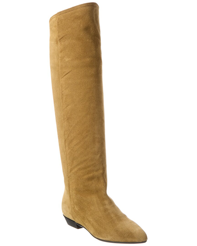 Isabel Marant Skarlet Knee-length Suede Boots In Dove Grey