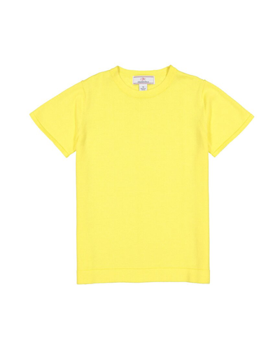 Classic Prep Kids'  Cap Sleeve Crew Sweater In Yellow
