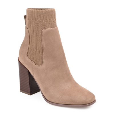 Journee Collection Collection Women's Tru Comfort Foam Adalia Bootie In Beige