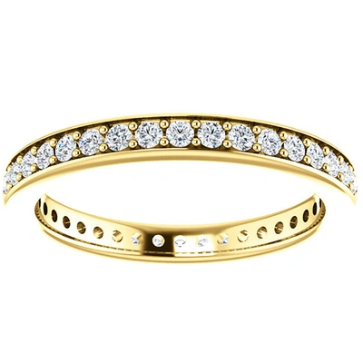 Pompeii3 1/2 Ct Diamond Eternity Ring Womens Wedding Band 14k Yellow Gold Ex3 Lab Grown In White