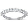 Pompeii3 3/4 Ct Diamond Wedding Ring 14k White Gold Lab Grown Eco Friendly In Silver