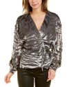 IRO IRO Nurat Silk-Blend Wrap Top