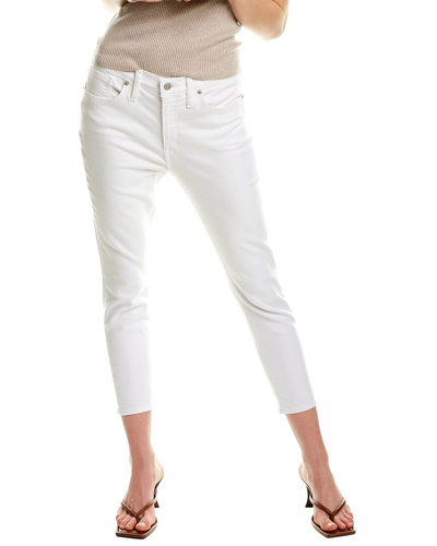 Madewell Pure White Mid-rise Skinny Crop Jean