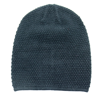Portolano Slouchy Popcorn Hat In Black