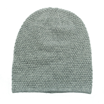 Portolano Slouchy Popcorn Hat In Grey