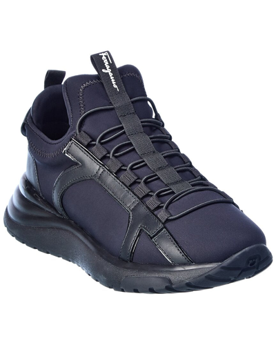 FERRAGAMO SALVATORE FERRAGAMO SHIRO NEOPRENE & LEATHER SNEAKER